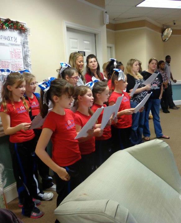 Children singing
