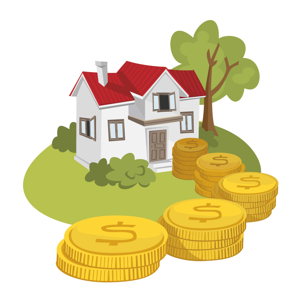 Animated picture of a house representing a reverse mortgage